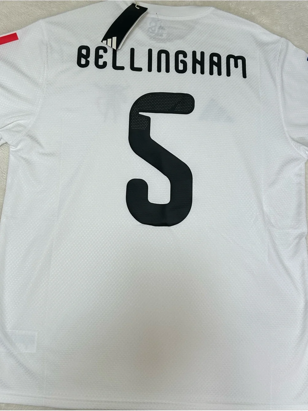 New Adidas Jude Bellingham Training Tee Size Large Men’s White Style KD8930